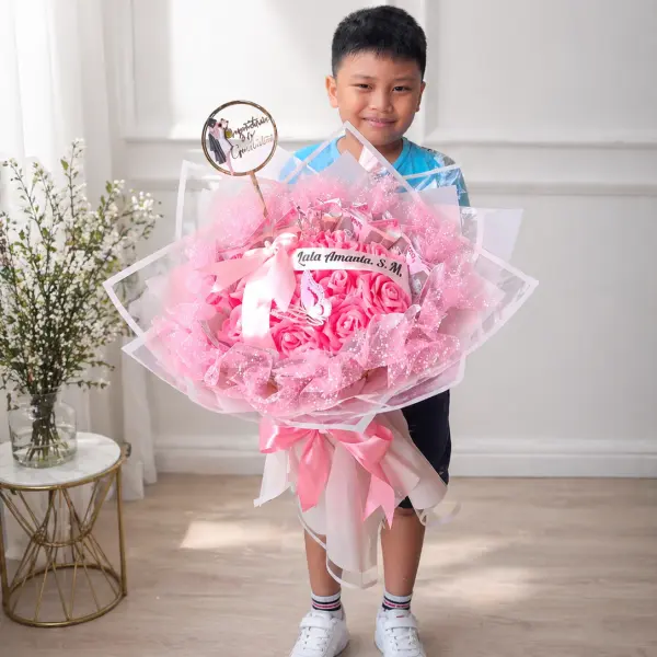 Buket Mawar Pink Luxury Bloom